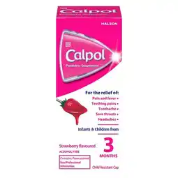 Pick n Pay Liquor Calpol Strawberry Flavoured Paediatric Syrup 100ml offer