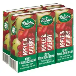 Pick n Pay Liquor Rhodes 100% Apple & Cherry Fruit Juice Blend 200ml x 6 offer