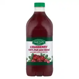 Pick n Pay Liquor Fair Cape 100% Cranberry Juice 2L offer