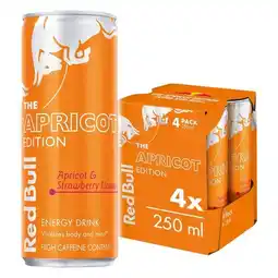 Pick n Pay Liquor Red Bull The Apricot Edition Apricot & Strawberry Flavour Energy Drink 4 x 250ml offer