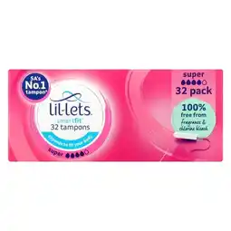 Pick n Pay Liquor Lil-lets Smartfit Super Tampons 32 Pack offer