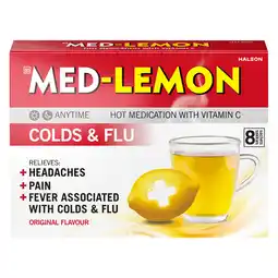 Pick n Pay Liquor Med-Lemon Original Flavour Colds & Flu Hot Medication 8 Pack offer