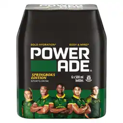 Pick n Pay Liquor Powerade Sports Springbok Energy Drink 6 x 500ml offer