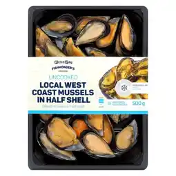 Pick n Pay Liquor PnP Fishmonger's Half Shell Mussels 500g offer