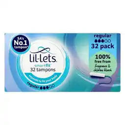 Pick n Pay Liquor Lil-lets Smartfit Regular Tampons 32 Pack offer