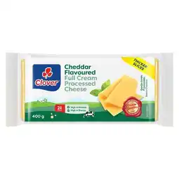 Pick n Pay Liquor Clover Processed Cheddar Cheese 400g offer