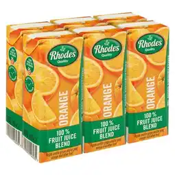 Pick n Pay Liquor Rhodes 100% Fruit Juice Blend Orange 200ml x 6 offer