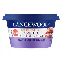 Pick n Pay Liquor Lancewood Medium Fat Balsamic & Onion Cottage Cheese 150g offer