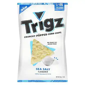 Pick n Pay Liquor Trigz Sea Salt Crunchy Popped Chips 85g offer