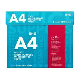 Pick n Pay Liquor PnP A4 Multi Purpose White Office Paper 500 Sheets x 5 Pack offer
