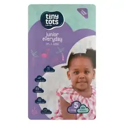 Pick n Pay Liquor PnP Tiny Tots Junior Size 5, 52 Nappies offer