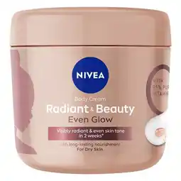 Pick n Pay Liquor Nivea Radiant & Beauty Even Glow Body Cream 400ml offer