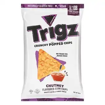 Pick n Pay Liquor Trigz Chutney Crunchy Popped Corn Chips 85g offer