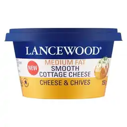 Pick n Pay Liquor Lancewood Medium Fat Cheese & Chives Cottage Cheese 150g offer