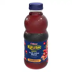 Pick n Pay Liquor Clover Krush Fruit Juice 100% Cranberry 500ml offer