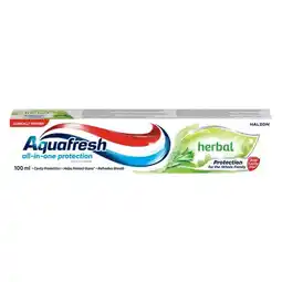 Pick n Pay Liquor Aquafresh Herbal Toothpaste 100ml offer