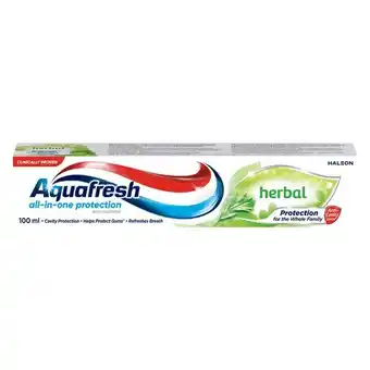 Pick n Pay Liquor Aquafresh Herbal Toothpaste 100ml offer