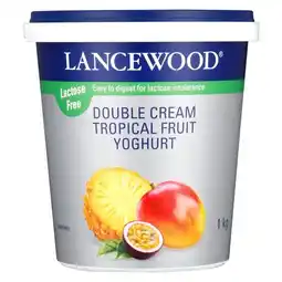 Pick n Pay Liquor Lancewood Lactose Free Tropical Fruit Yoghurt 1kg offer