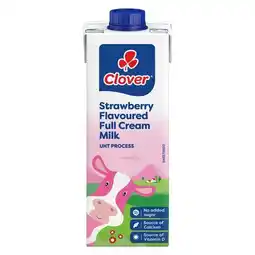 Pick n Pay Liquor Clover Full Cream Strawberry UHT Milk 1L offer