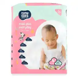 Pick n Pay Liquor PnP Tiny Tots Maxi Plus Size 4, 62 Nappies offer