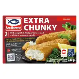 Pick n Pay Liquor Sea Harvest Frozen Extra Chunky Classic Crumbed Fish Fillets 280g offer
