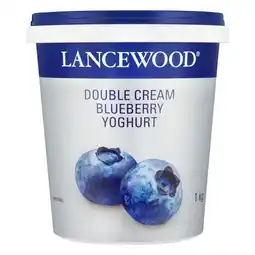Pick n Pay Liquor Lancewood Double Cream Blueberry Yoghurt 1kg offer