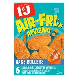 Pick n Pay Liquor I&J Air-Fri'kn Amazing Sweet Chilli Frozen Hake Rollers 270g offer