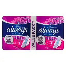 Pick n Pay Liquor Always Platinum Long Pads 14 Pack offer