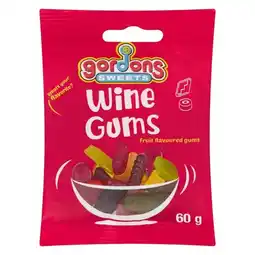 Pick n Pay Liquor Gordons Sweets Wine Gums 60g offer