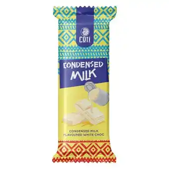 Pick n Pay Liquor Coti Condensed Milk White Chocolate Slab 80g offer