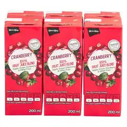 Pick n Pay Liquor PnP Long Life Cranberry Juice 200ml x 6 offer