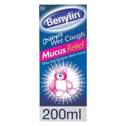 Pick n Pay Liquor Benylin Wet Cough Child Mucus 200ml offer