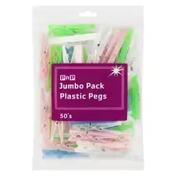 Pick n Pay Liquor PnP Jumbo Pack Plastic Pegs 50 Pack offer