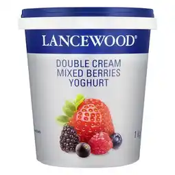 Pick n Pay Liquor Lancewood Double Cream Mixed Berries Yoghurt 1kg offer