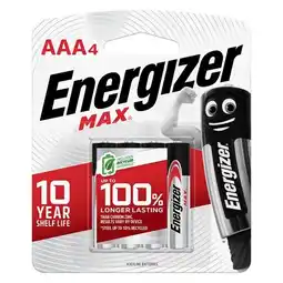 Pick n Pay Liquor Energizer Max AAA Batteries 4 Pack offer