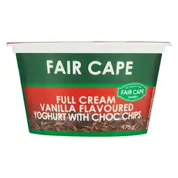 Pick n Pay Liquor Fair Cape Vanilla & Choc Chip Yoghurt 175g offer