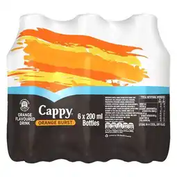 Pick n Pay Liquor Cappy Orange Burst 6 x 200ml offer