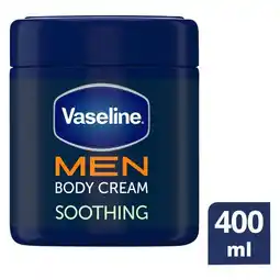 Pick n Pay Liquor Vaseline Men Hemp Seed Oil Soothing Body Cream for Sensitive Skin 400ml offer
