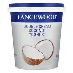 Pick n Pay Liquor Lancewood Double Cream Coconut Yoghurt 1kg offer