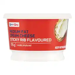 Pick n Pay Liquor PnP Sticky Rib Flavoured Medium Fat Cream Cheese 175g offer