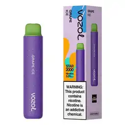 Pick n Pay Liquor Vozol Star 2000 Puffs Grape Ice 5% offer