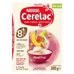 Pick n Pay Liquor Nestle Cerelac Stage 2 Mixed Fruit Baby Cereal with Milk 200g offer
