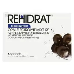 Pick n Pay Liquor Rehidrat Blackcurrant Oral Electrolyte Mixture Sachet 6 x 14g offer