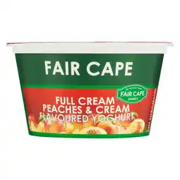 Pick n Pay Liquor Fair Cape Full Cream Peaches & Cream Flavoured Yoghurt 175g offer