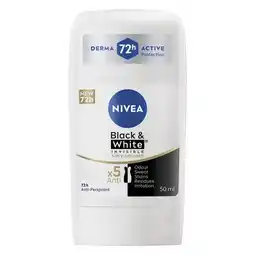 Pick n Pay Liquor Nivea Black & White Invisible Silky Smooth Anti-Perspirant Stick 50ml offer
