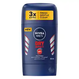 Pick n Pay Liquor Nivea Men Dry Impact Deodorant Stick 50ml offer