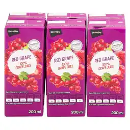 Pick n Pay Liquor PnP Long Life Red Grape Juice 200ml x 6 offer