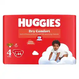 Pick n Pay Liquor Huggies Dry Comfort Size 4 Nappies 44 Pack offer