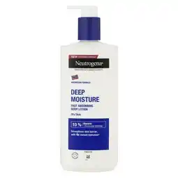 Pick n Pay Liquor Neutrogena Deep Moisture Fast Absorbing Body Lotion for Dry Skin 400ml offer