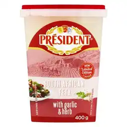 Pick n Pay Liquor President Garlic & Herb Feta 400g offer